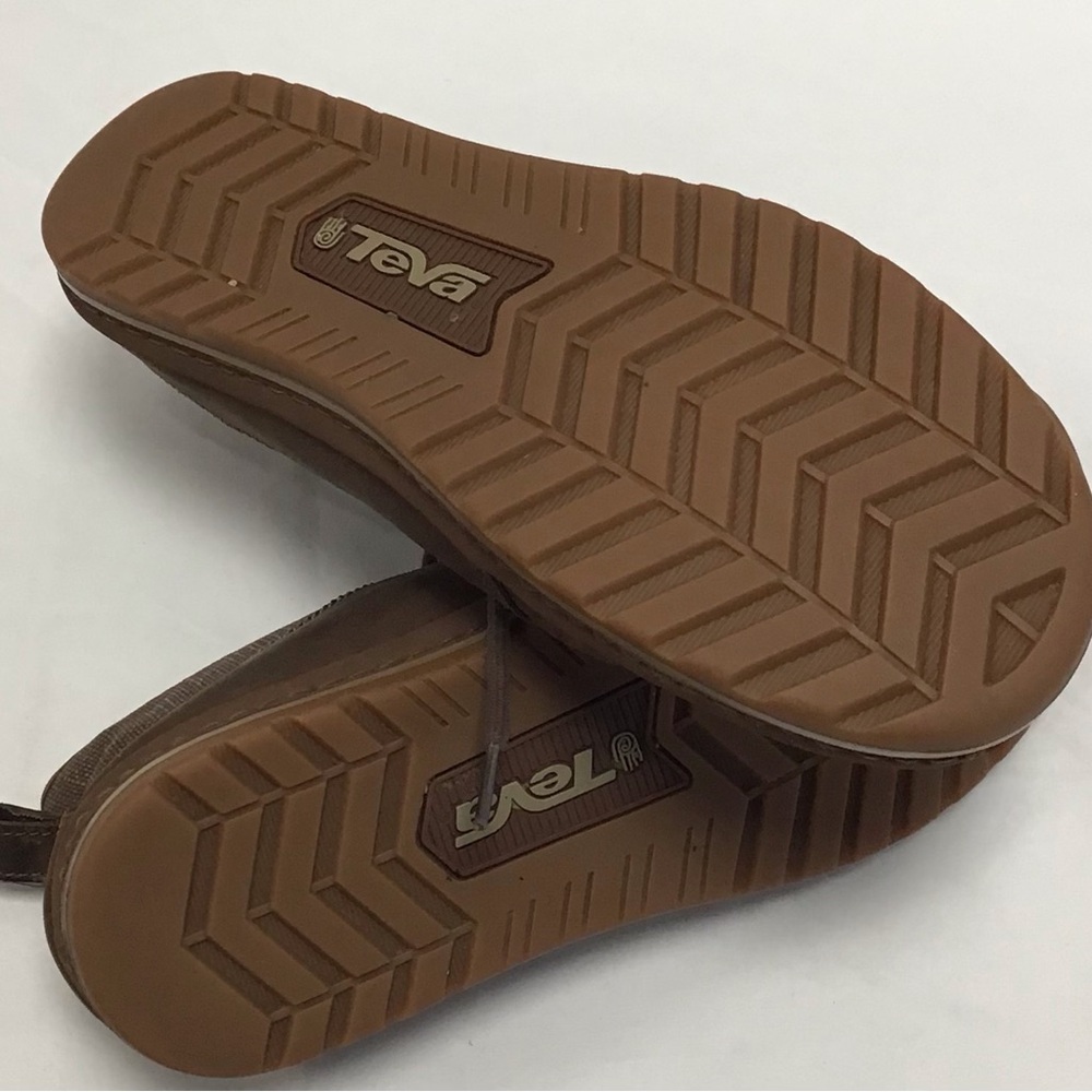 Teva Men's Brown Leather Slip-On Shoes - Picture 5 of 6